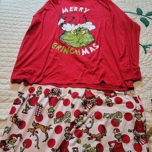 Red Grinchmas Pajama Set